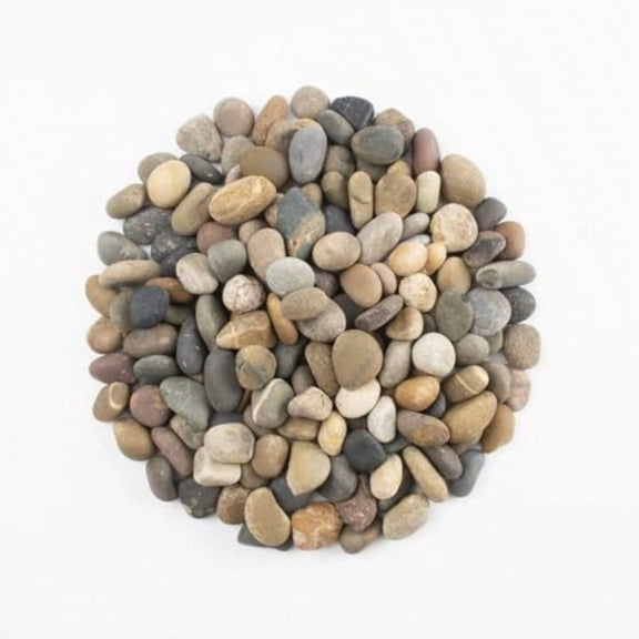 40 LBS Natural Pebbles - 1/2-1 inch Natural River Stones Screened Decorative River Rocks for Landscaping Garden Pathway Plant Stones Craft Walkways and Outdoor Decorative