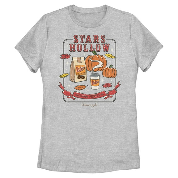 Womens Gilmore Girls Stars Hollow Pumpkin Late T Shirt