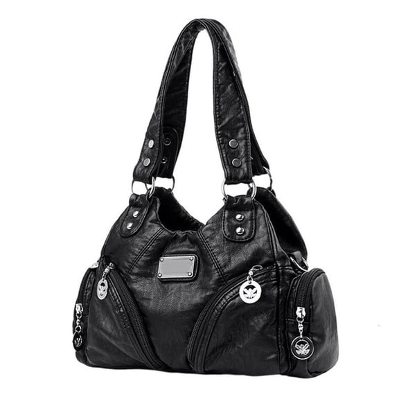 Yammee Women Crossbody Bag Retro Shoulder Bag PU Leather Handbag Fashion Commuting Bag