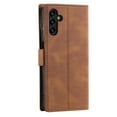 thumbnail image 5 of Allytechgroup Galaxy S24 Ultra Wallet Case Cover with Hand Wrist, Premium PU Leather TPU Cards Slots Cash Pocket Magnetic Closure Flip Cover for Samsung Galaxy S24 Ultra, Brown, 5 of 8