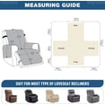 thumbnail image 5 of WYAJU Recliner Chair Cover, Anti-Slip Reversible Recliner Slipcover Washable Couch Cover Recliner Pet Furniture Protector with Side Pockets Elastic Straps for Dogs Cats(23.6", Brown), 5 of 6