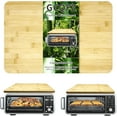 thumbnail image 1 of GCQFZ Bamboo Cutting Board for Ninja Foodi DCT401 DCT402 SP101 SP201 SP301 SP351 Countertop Convection Oven Smart Oven, 17.8" × 12", Non-Slip Design, 100% Natural Organic Bamboo, 1 of 7