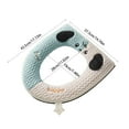 thumbnail image 3 of YHAICO Toilet Seat Elongated Toilet Seat Cushion Winter Models of The Toilet Seat Plushs Toilet Seat Cushion Thickened Toilet Seat Washable Toilet Seat Washers, 3 of 6