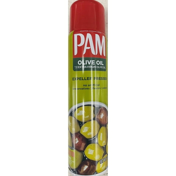 PAM EXPELLER PRESSED Extra Virgin OLIVE OIL Spray Non Stick - 7 Oz Can