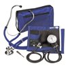 Veridian Healthcare Sterling ProKit Adjustable Aneroid Sphygmomanometer w/ Sprague Sthethoscope, Royal Blue