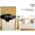 thumbnail image 3 of Unique Bargains 3 Piece 25 Momme Smooth Silk Pillow Cases, King, Black, 3 of 8