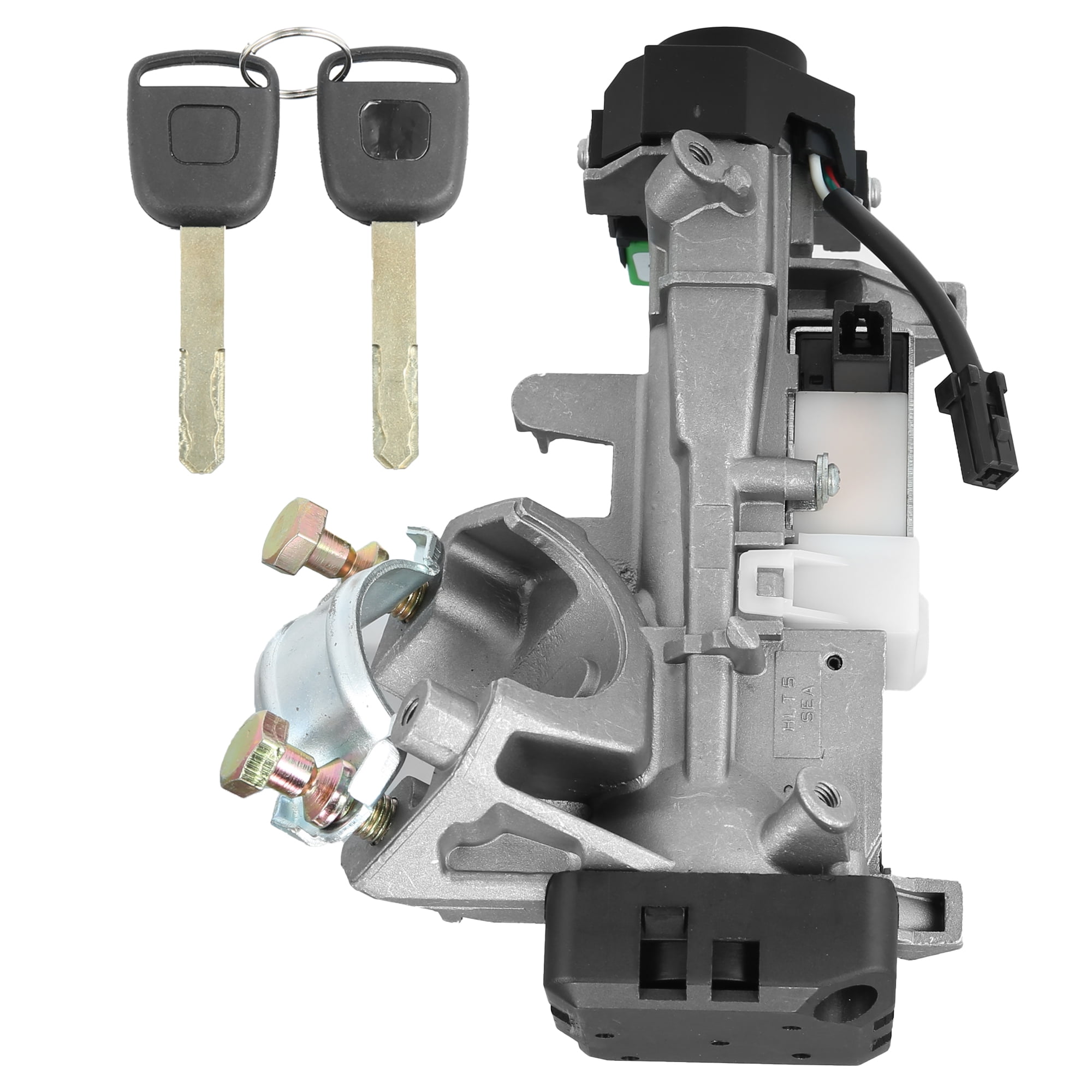 Dasbecan 35100-SDA-A71 Ignition Switch Lock Cylinder Assembly with 2 Chip Keys Compatible with Honda Civic Accord CRV Odyssey 2003-2007 Replace# 06350-SAA-G30