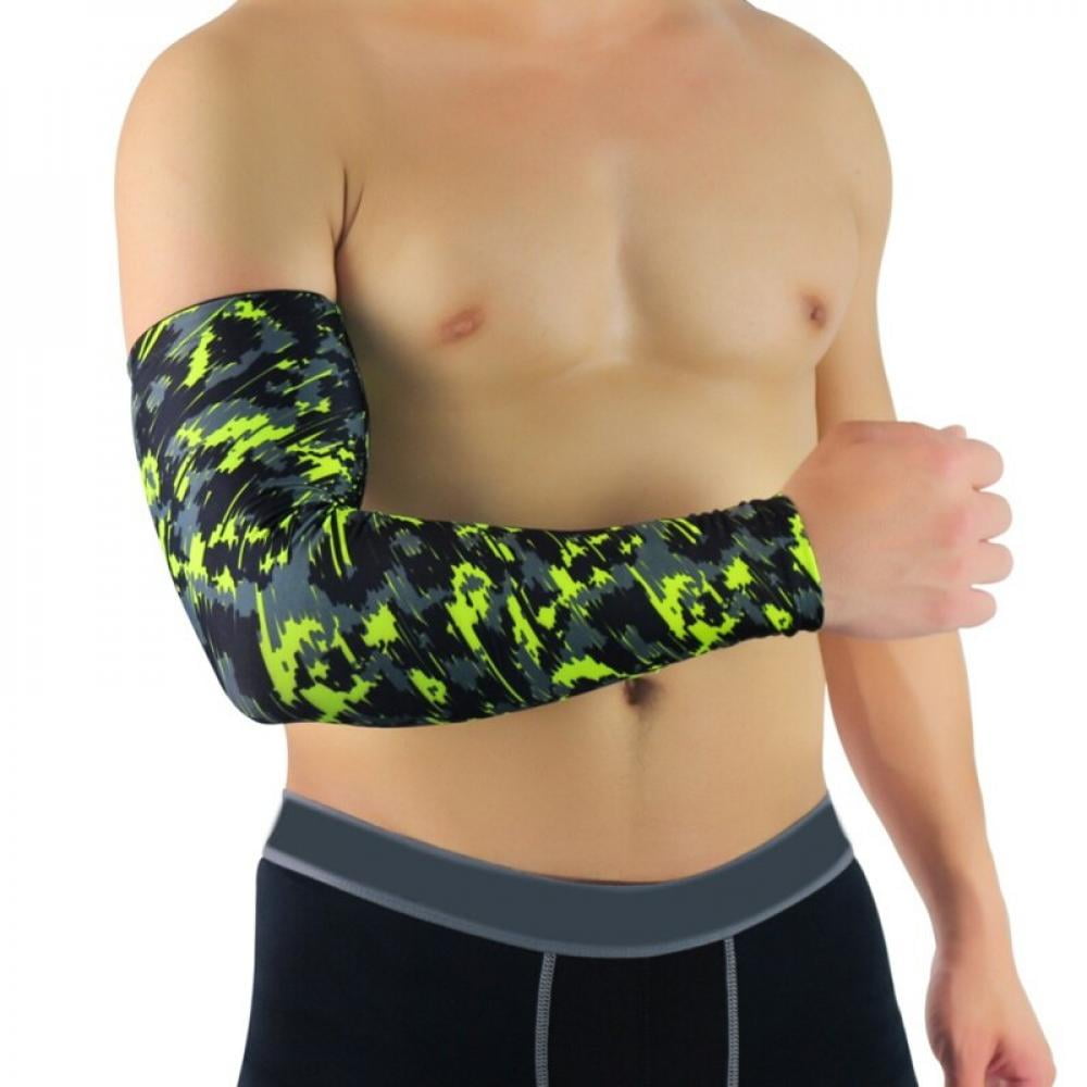 Sports Basketball Shooting Cycling Compression Arm Sleeve Elbow Protector Pad 