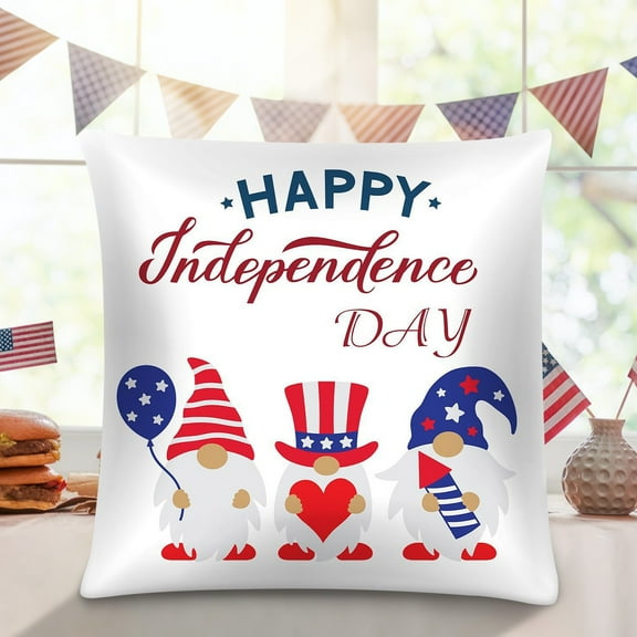 GFHFHITJ 4Th Of July Decorations Pillow Covers Throw Pillow Covers Patriotic Pillows Independence Memorial Day Decor Cushion Casefor Sofa Couch Bed Home Outdoor Car