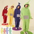 thumbnail image 3 of Pijamas de franela de invierno para niños y adultos, pijamas de Teletubbies bonitos, trajes de Navidad para padres e hijos, disfraces de Anime para bebés, 3 of 4