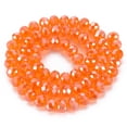 thumbnail image 3 of Electroplate Glass Beads Strands Pearl Luster Plated Faceted Rondelle Coral 2.3~2.7x2mm Hole: 0.4mm about 144~150pcs/strand 28~29cm, 3 of 3