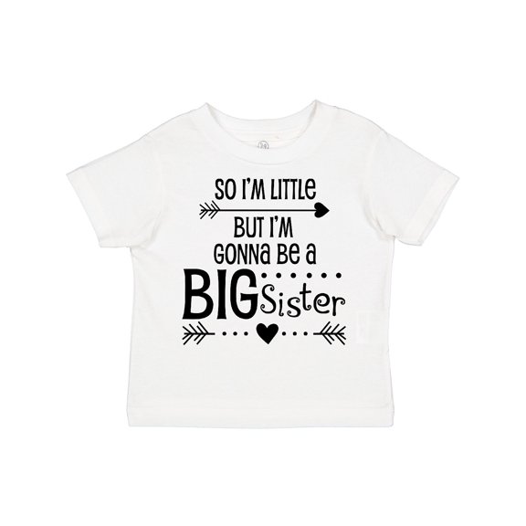 Inktastic So I'm Little, but I'm Gonna Be a Big Sister Girls Toddler T-Shirt