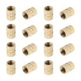 thumbnail image 1 of HUGFEGWE M5x10mm Female Thread Knurled Nuts,200PCS Hx7mm OD Brass Threaded Insert Embedment Nuts Hydraulic Welded Joint Injection Molding Assortment Kit for 3D Printing Injection Molding CJB91-24965, 1 of 6