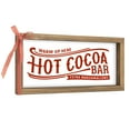 thumbnail image 6 of 11.8×6 Inch Hot Cocoa Bar Sign, Wooden Christmas Kitchen Decor, Holiday Decorative Signage Plaque Indoor Table Shelf Wall Art Mantel Coffee Chocolate Station Rustic Farmhouse Home Decorations, 6 of 7
