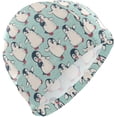 thumbnail image 1 of FYBTO Bonnet de Natation Belle Pingouin Animal Adulte FYBTO Polyester, 1 of 4