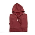 thumbnail image 2 of Under Armour Men's Hustle Fleece Hoodie CARDINAL | WHITE LG, 2 of 4
