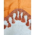 thumbnail image 3 of 1-Piece Solid Faux Silk Swag Waterfall Ascot Window Curtain Valance w/Tassels Trim Rod Pocket 55" x 18" Wave, 3 of 5