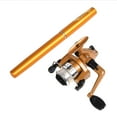 thumbnail image 1 of Pen Fishing Rod and Reel Combo Aluminum Alloy Mini Telescopic Pocket Fishing Rod Pole Spinning Reel Set, 1 of 8