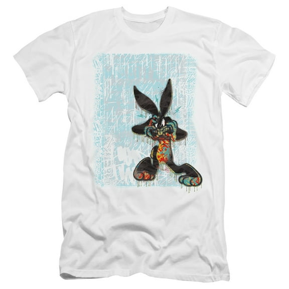 Looney Tunes Graffiti Rabbit HBO S/S Adult 30/1 T-Shirt White