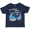 thumbnail image 3 of Inktastic My Great Aunt Loves Me- Whale Shark Boys or Girls Toddler T-Shirt, 3 of 5