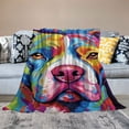 thumbnail image 2 of COMIO English Gifts for Lovers, English Blanket, Cute Colorful Art Throw Blanket, Unique English Decor Accessories, Lovers Gift Ideas,, 2 of 6