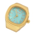 thumbnail image 2 of Resicozy Finger Watch for Women - Stretchy Elastic Round Simple Dial Quartz Watches for Daily and Office Light Brown, 2 of 8