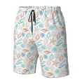 thumbnail image 5 of Kdxio Colorful Seashells1 Pattern Mens Casual Shorts - Drawstring Summer Beach Sports Shorts for Men, 5 of 9
