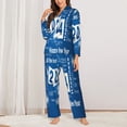 thumbnail image 2 of Hirioo Happy New Year 2024 (4) for Women's Pajama Sets 2 Piece Pjs Women's Long-Sleeved Pajama Set Button Down Sleepwear,S-XXL-XX-Large, 2 of 7