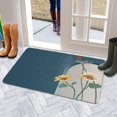 thumbnail image 5 of Retro Door Mat, 17 X 30 Inch Sunflower and Blue Welcome Doormat Decorative Home Floor Mat, Non Slip Rubber Back and Strong Water Absorption for Outdoor Indoor Entrance Decor, 5 of 6