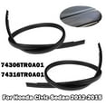 thumbnail image 2 of 2pcs Rubber Roof Drip Moulding Side Finish Seal Strip for Honda Civic Sedan 4-Door 2012-2015 74306TR0A01 74316TR0A01, 2 of 7