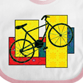 thumbnail image 4 of Inktastic Bike Pattern Blocks Boys or Girls Baby Bib, 4 of 4