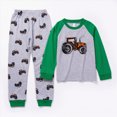 thumbnail image 2 of TOWED22 Toddler Infant Baby Boy Outfits 2pcs Long Sleeve Sweatshirt Tops Tee Casual Joggers Pants Cartoon Print Clothes Clothing Set(Green,5-6 Y), 2 of 4