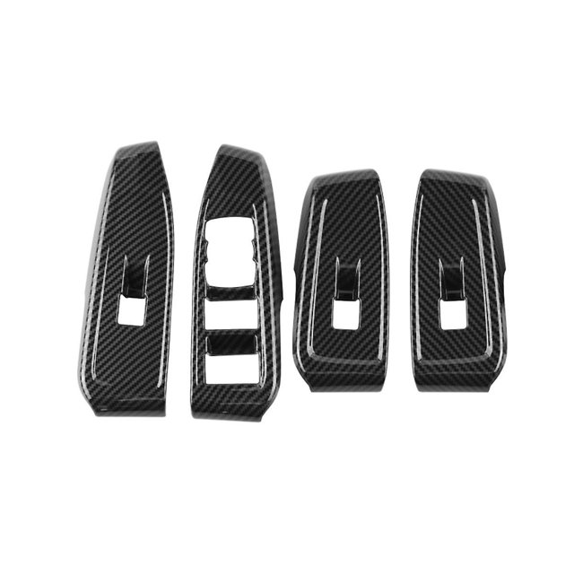 Botón de Elevación de Vidrio de Ventana Yuxing Para Ranger 2023+ Fibra de Carbono
