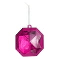 thumbnail image 2 of 4 Inch Jewel Ornament,Square Glitter Jewel Ornaments for Christmas Tree Plastic Large Christmas Tree Hanging Decorations for Xmas Wedding Holiday Party Decor(Hot Pink), 2 of 9