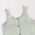 thumbnail image 6 of TOWED22 Toddler Baby Girl 2pcs Lovely Outfits Sleeveless Top and Shorts Sweet Sets Summer Tank Tops Clothing with Pockets Casual Elastic Waist(Light Green,18-24 M), 6 of 6