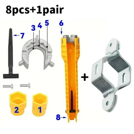 

LIISANSA Convenient and user-friendly this effective bathroom water tank wrench is an essential plumbing installation tool for household sink faucet and angle valve maintenance. Easy t