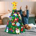 thumbnail image 4 of Montessori Felt Christmas Tree for Kids 3D,Felt Christmas Tree for Toddlers,Toddler Felt Christmas Tree,Felt Christmas Tree Ornaments,Felt Christmas Tree for Kids Wall with Lights (Green), 4 of 10