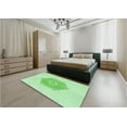 thumbnail image 4 of Ahgly Company Indoor Square Patterned Light Green Area Rugs, 3' Square, 4 of 6