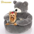 thumbnail image 2 of Super Soft Pet Bed Winter Warm Cute Bear Hug Cat Sleeping Mat Plush Large Puppy Dogs Cushion Sofa Comfort Pet Supplies ShopWise Round, 2 of 10