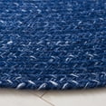 thumbnail image 3 of SAFAVIEH Braided Celinda Solid Polyester Reversible Area Rug, Ivory/Navy, 3' x 3' Round, 3 of 7