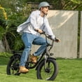 thumbnail image 3 of URLIFE 20"*3.0 Electric Bike for Adults,1000W Peak Motor,48V 13AH Remobavle Battery,7-Speed Mountain Ebike,UL2849，Green, 3 of 8