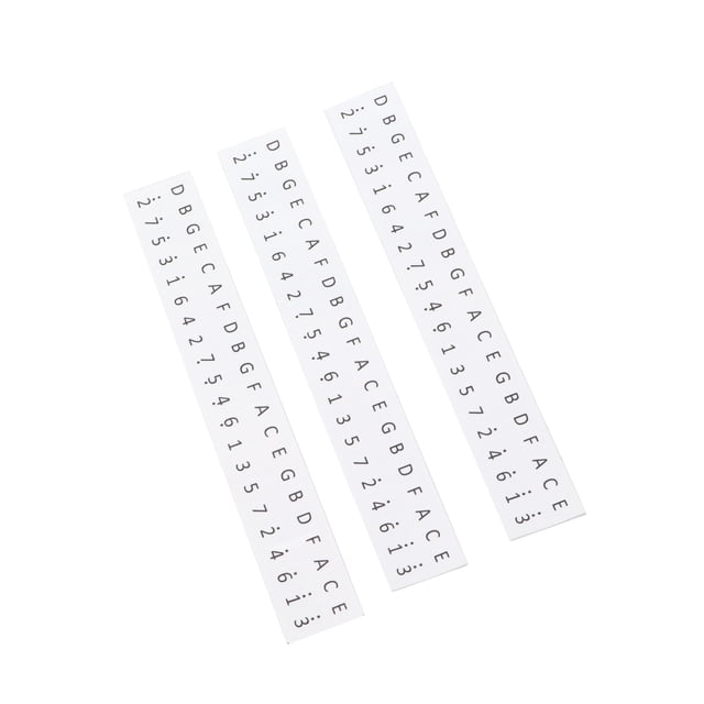 3Pcs 17 Key Kalimba Stickers, Thumb Piano Key Labels with Musical Notes for Easy Learning and Decoration
