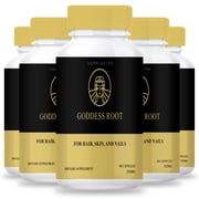 (5 pack) Goddess Root Capsules - Goddess Root Hair Skin & Nails Capsules