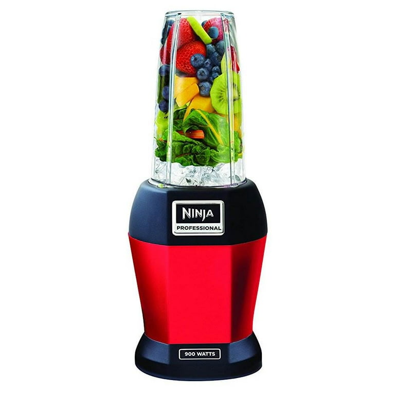 Nutri Ninja BL456 900W Professional Smoothie Blender w/ Cups, Red & 100  Recipes 