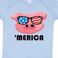 thumbnail image 4 of Inktastic Merica Pig Boys or Girls Baby Bodysuit, 4 of 5
