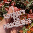 thumbnail image 3 of DUBSS Collier à Griffes pour Hommes Pendentif « Iced Out Loyalty Is Priceless » Bijoux Hip-Hop, 3 of 5