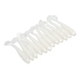 thumbnail image 3 of 12Pcs Soft Bait Lure 70mm 2.9g Paddle Tail Soft Bait Set Aritificial Swimbaits for Saltwater FreshwaterPearl White, 3 of 14
