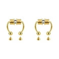 thumbnail image 3 of maskred 1/2/3/5 2021 New Fake Nose Ring Alloy Nose Hoop Septum Rings For Gold 2PCS, 3 of 6
