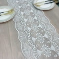 thumbnail image 6 of Long Table Runner Lace Embroidered Dresser Scarf Flower Doilies for Wedding Party Cabinet Dinner Tables, 6 of 7