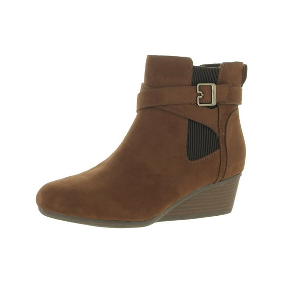 Dr. Scholl's Shoes Womens Berlin Faux Suede Ankle Booties